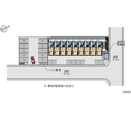 ★手数料０円★恵庭市黄金南５丁目　月極駐車場（LP）